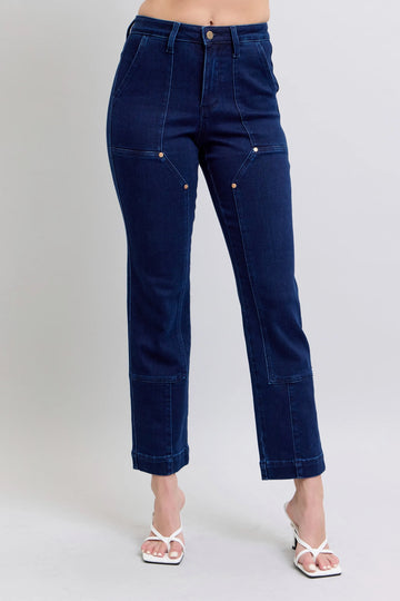 Work Ready Denim: How Knee Patch Straight Jeans Bridge Style and Practicality