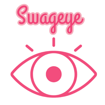 Swageye logo featuring a pink eye design, symbolizing all products available at Swageye. Swag ON!