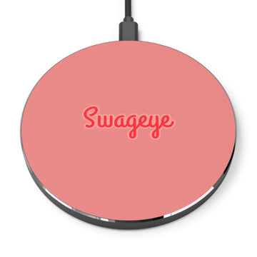 Swageye Chic Wireless Charger - Modern Swageye Design, Tech Gift, Desk Accessory, Home Gadget, College Essentials