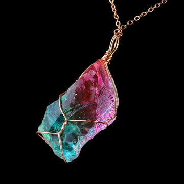 Colorful Fashion Irregular Rainbow Stone Natural