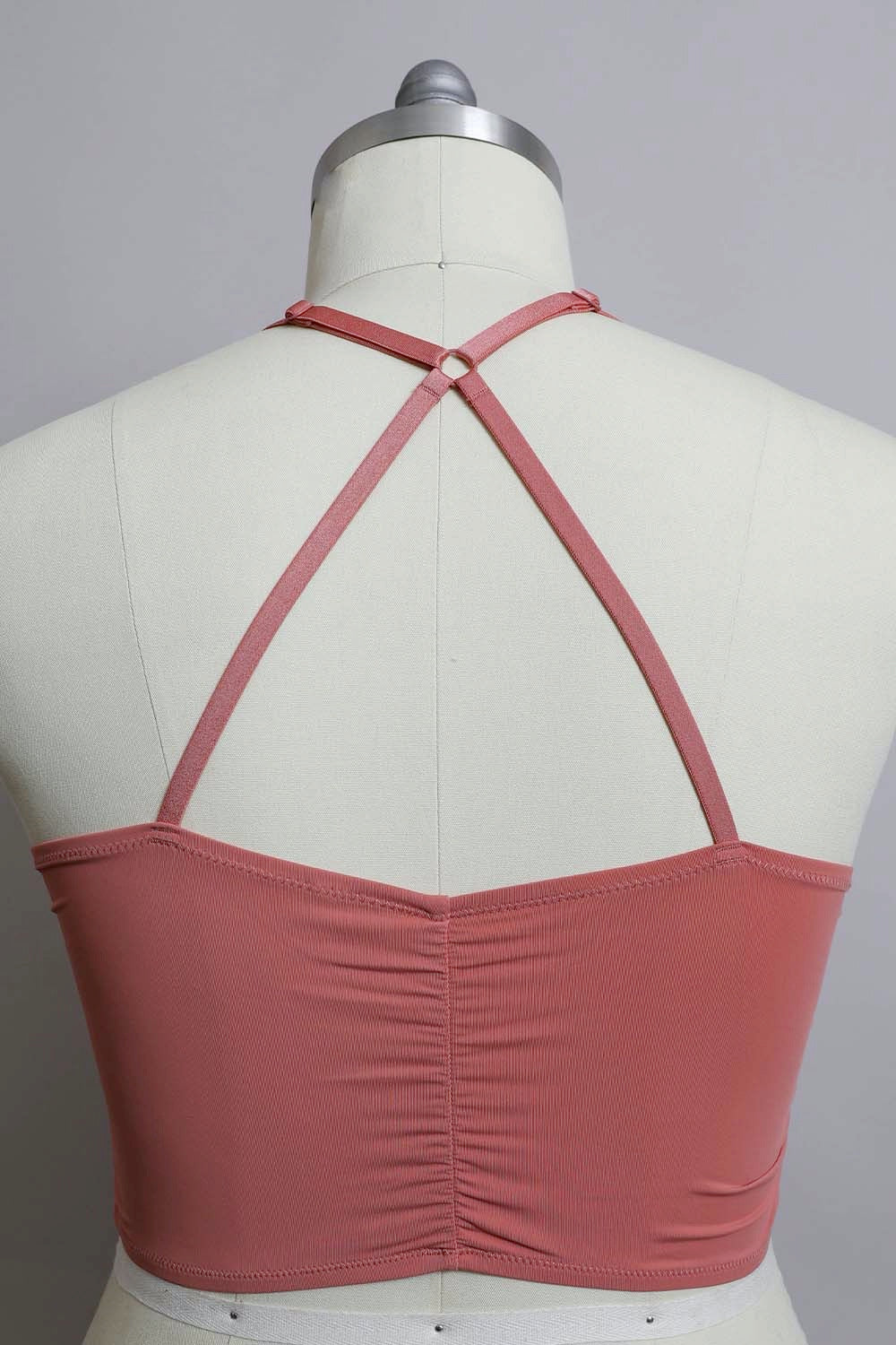 Plus Size Ruched Bralette – Comfortable Wireless Support for Curvy Women