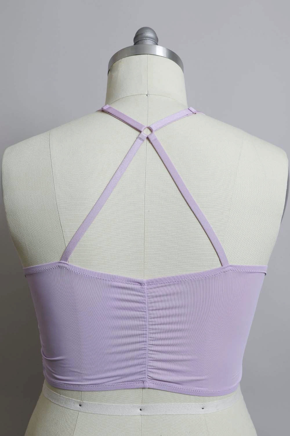 Plus Size Ruched Bralette – Comfortable Wireless Support for Curvy Women