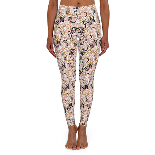 Celestial Blush Leggings — Women's Casual Spandex Leggings with Swageye Signature Print - January