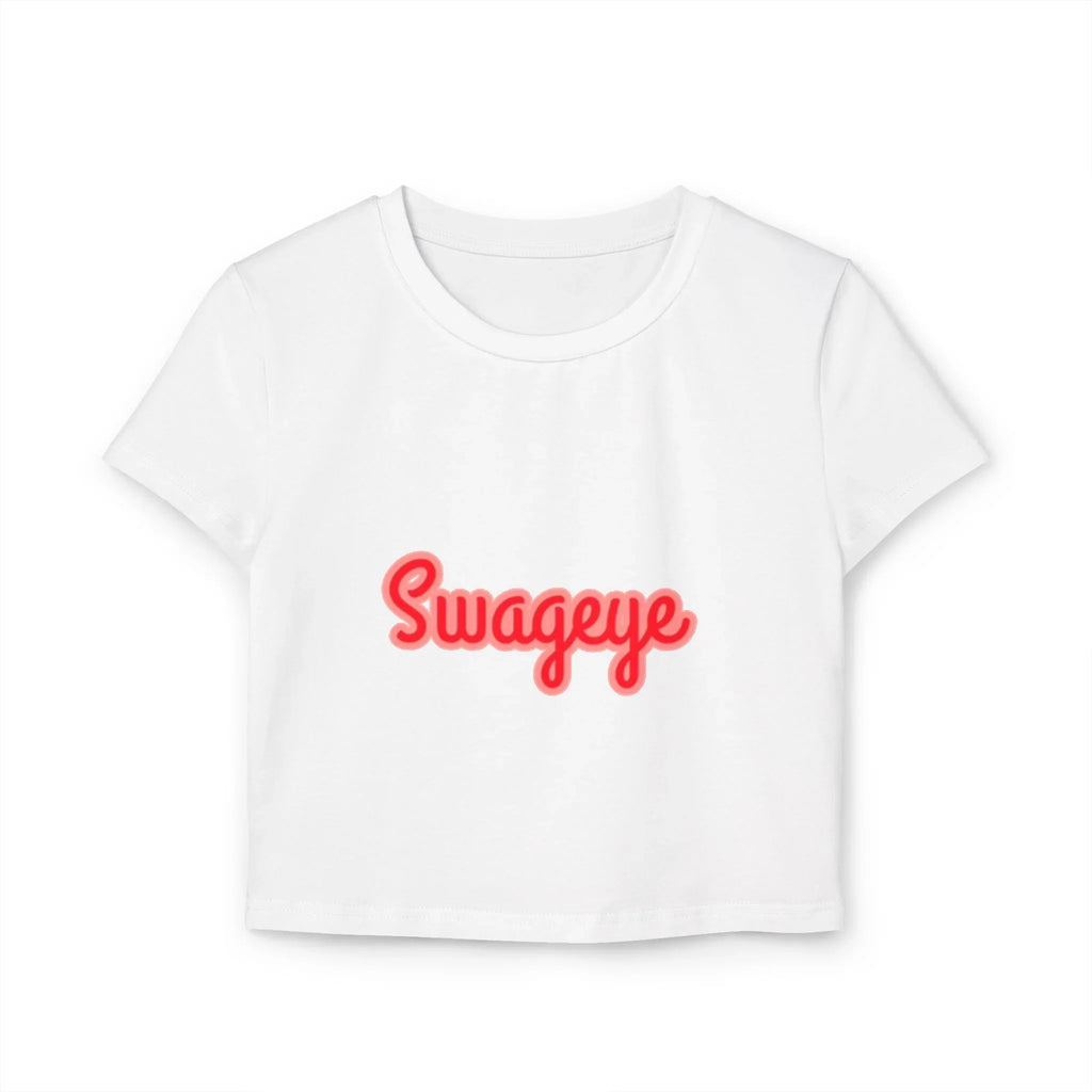 Swageye Baby Tee - Trendy Cropped T-Shirt for Casual Outings & Parties