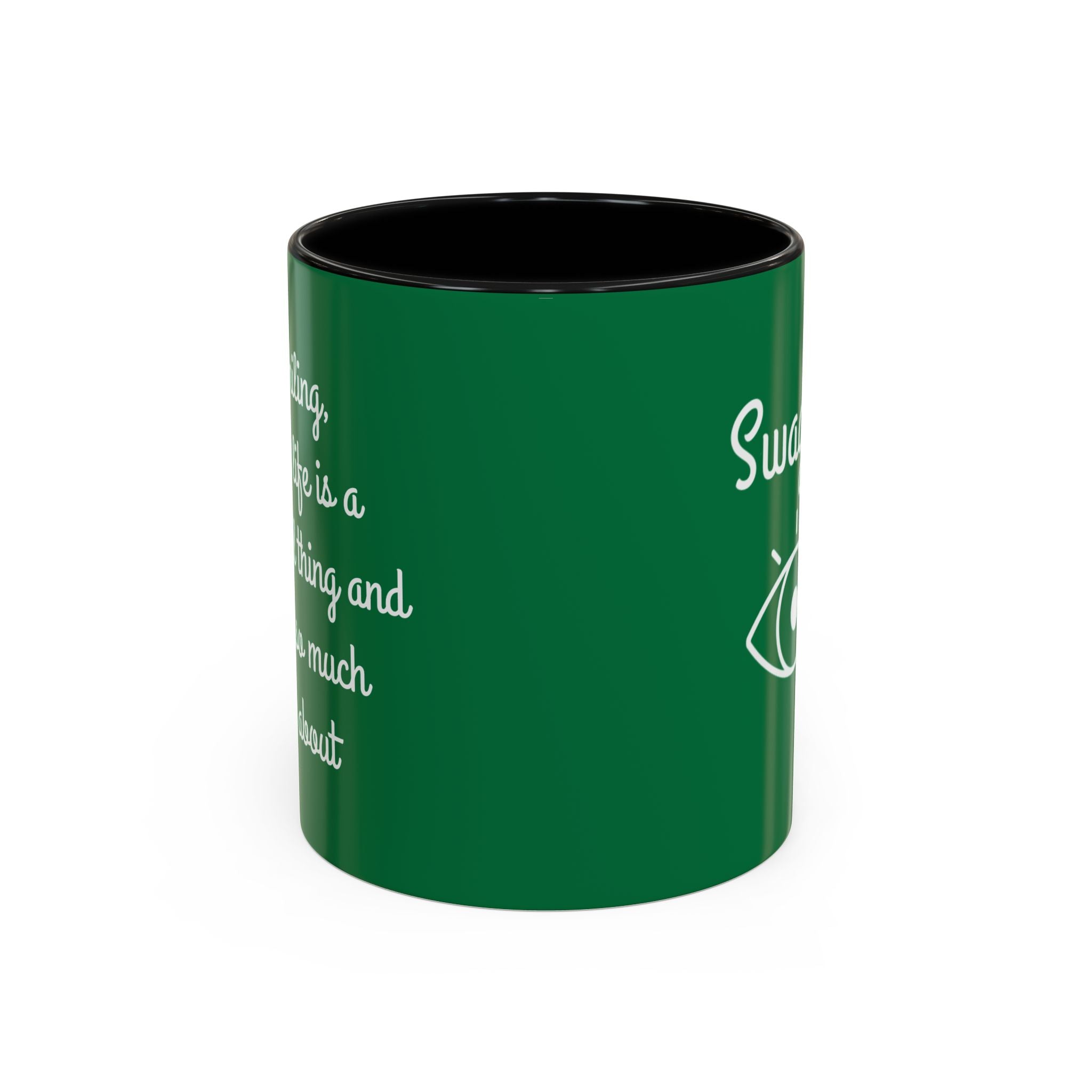 Swageye "Keep Smiling: Quote Accent Coffee Mug (11, 15oz)