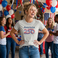 America 250 Womens Tee at USA Patriotic Party