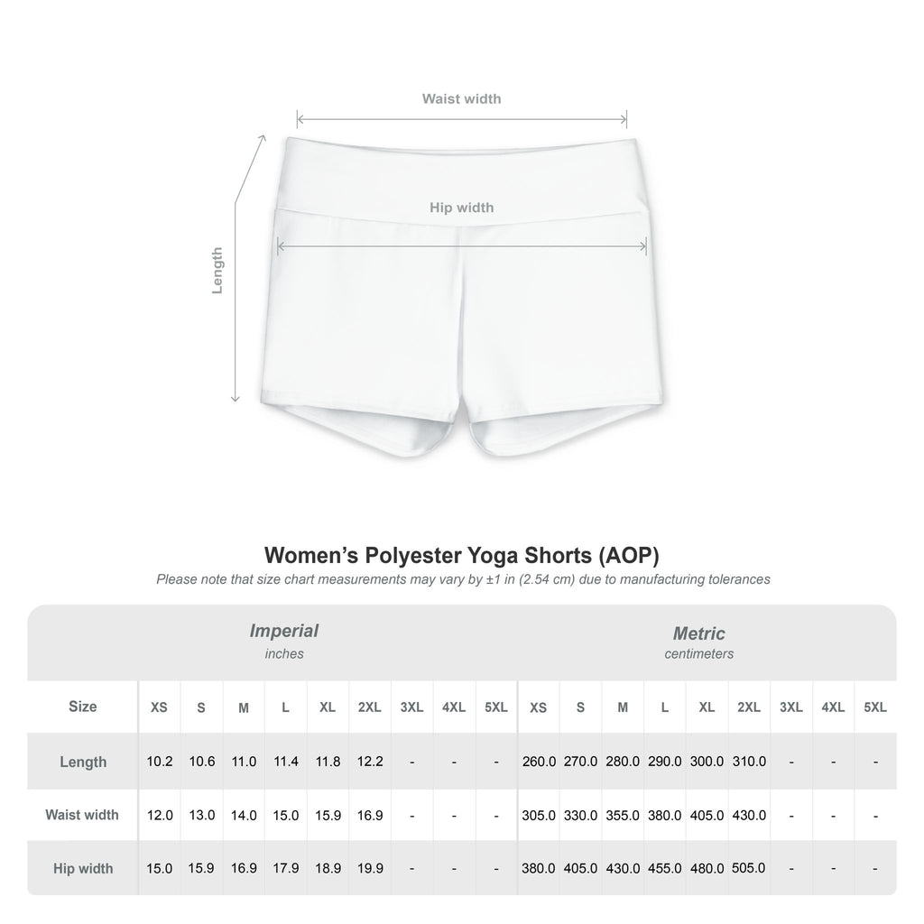 America 250 Patriotic Stars High-Waist Women's Yoga Shorts