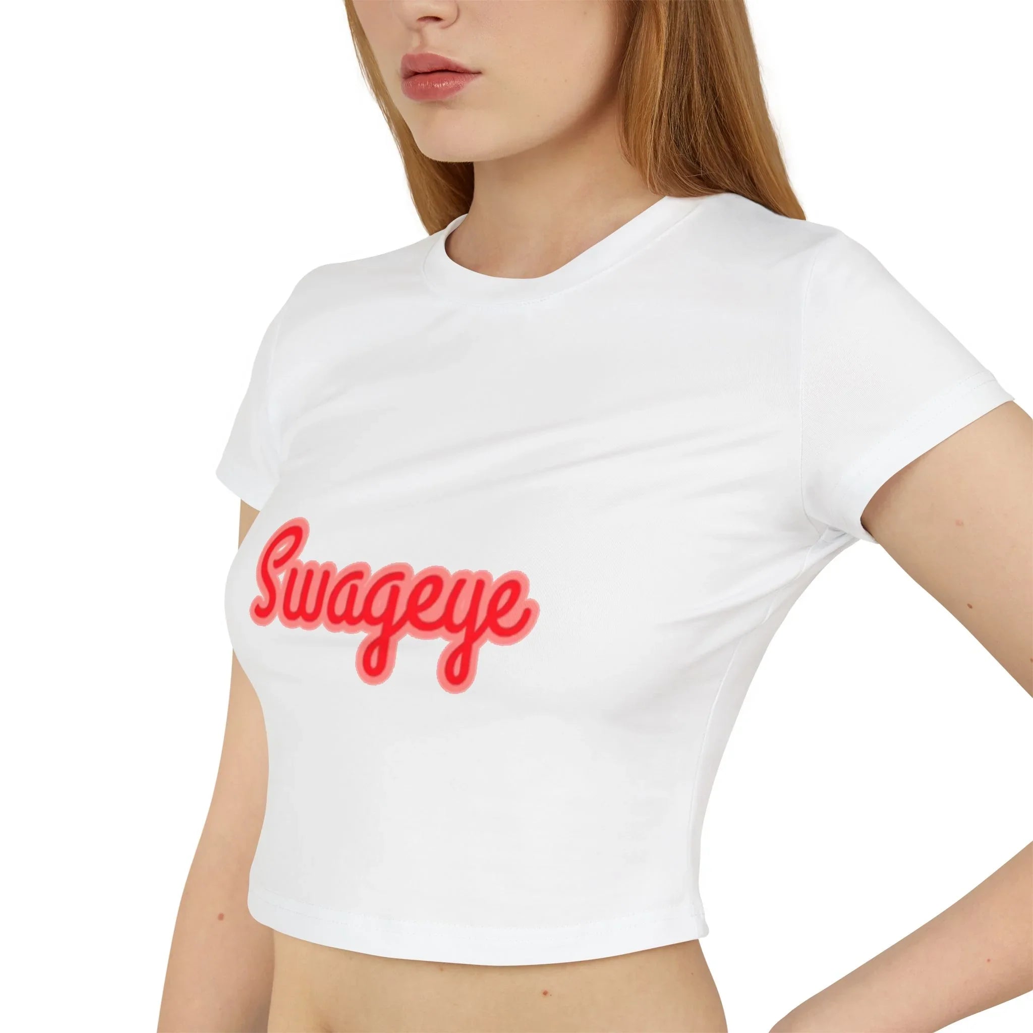 Swageye Baby Tee - Trendy Cropped T-Shirt for Casual Outings & Parties