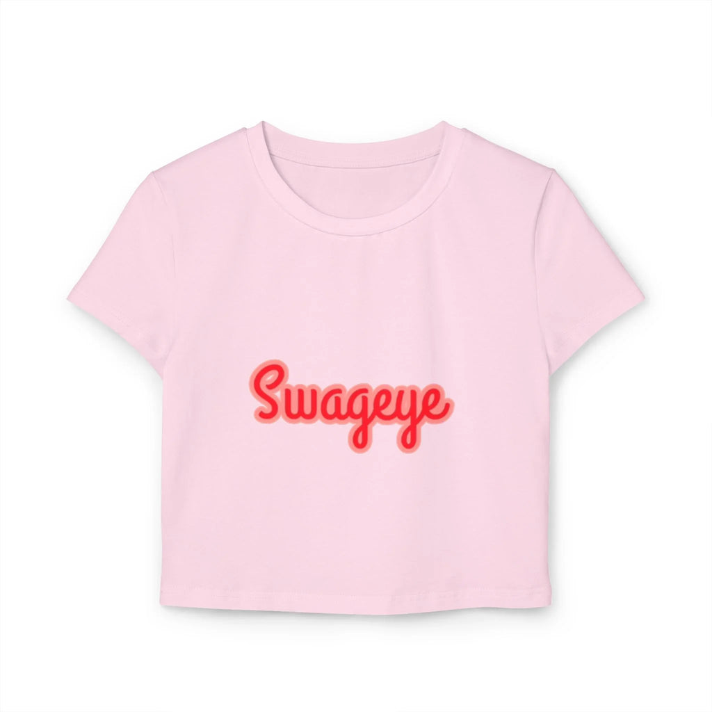 Swageye Baby Tee - Trendy Cropped T-Shirt for Casual Outings & Parties