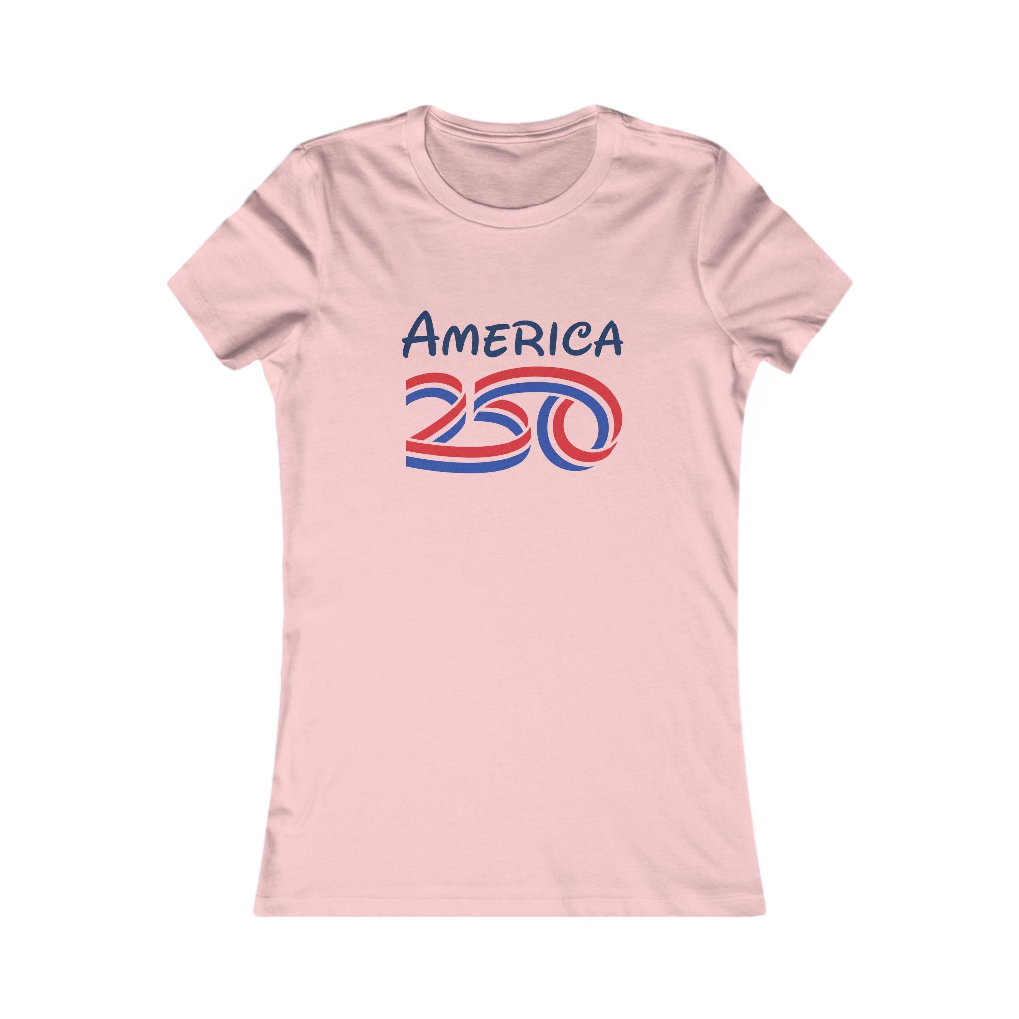 America 250 Womens Tee Pink