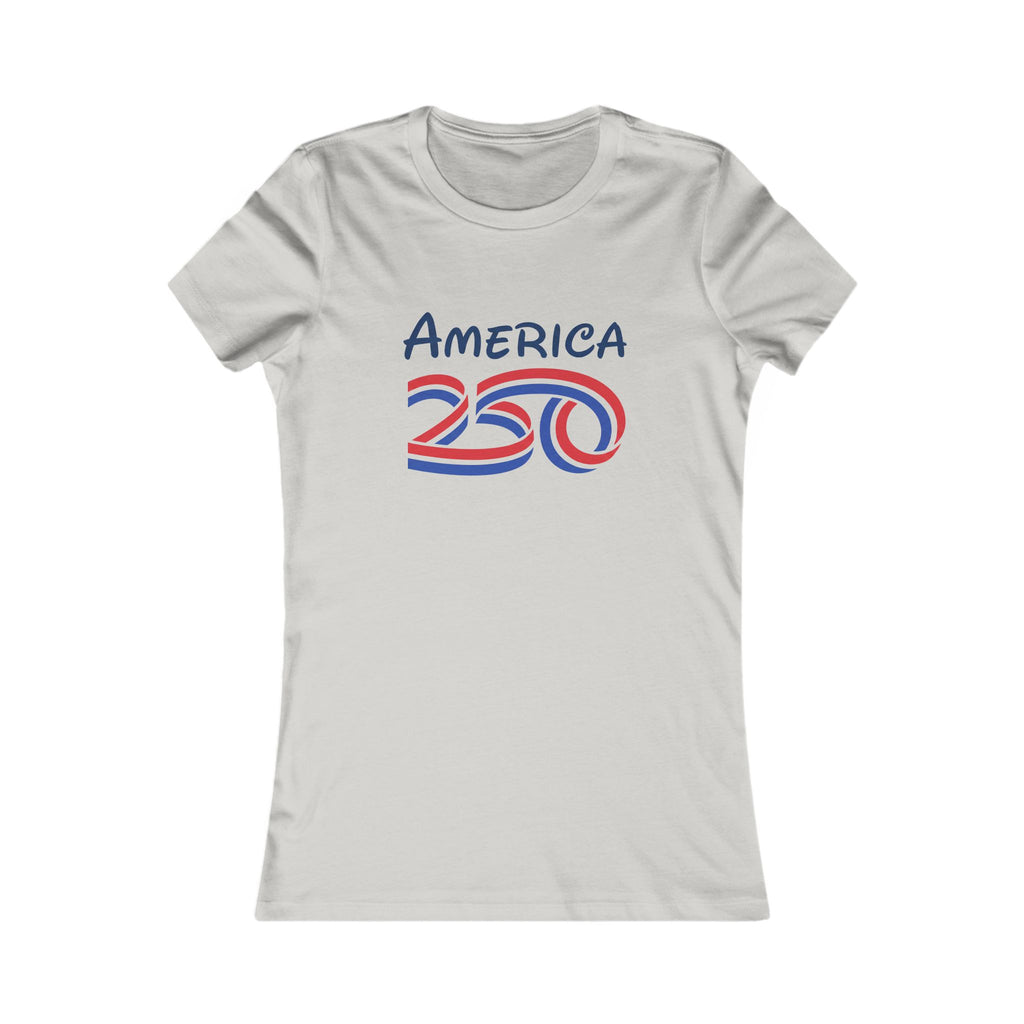 America 250 Womens Tee Silver