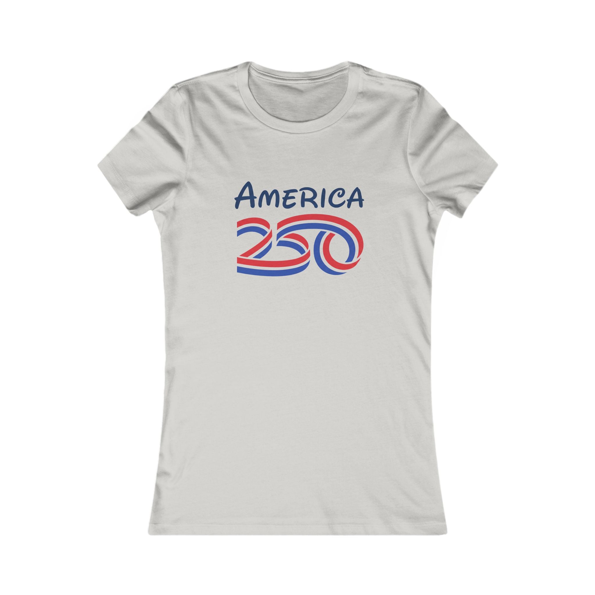 America 250 Womens Tee Silver