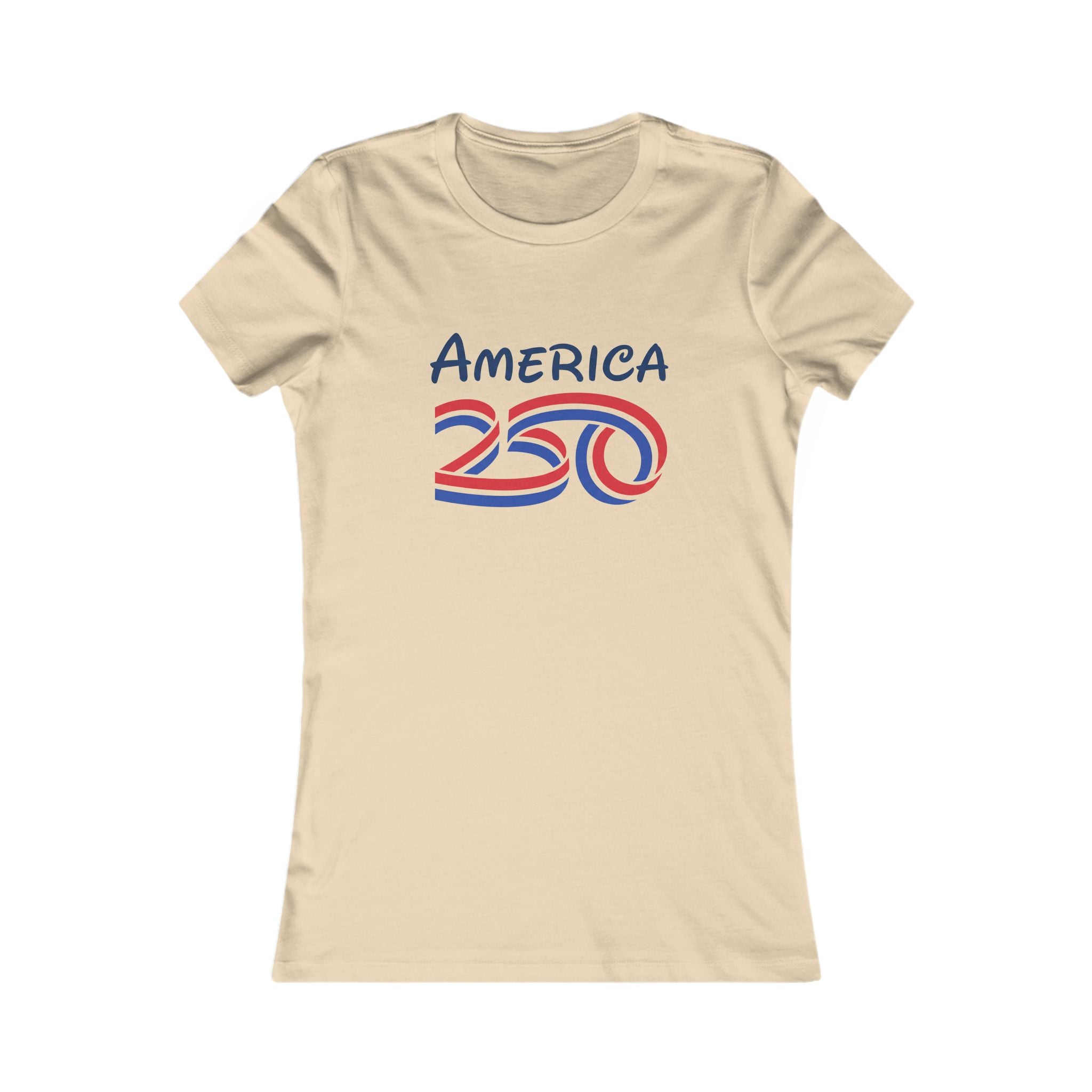 America 250 Womens Tee Soft Cream