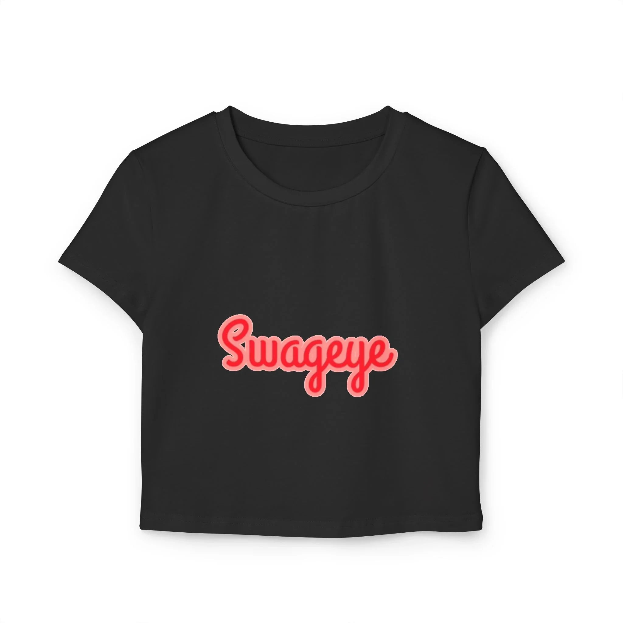 Swageye Baby Tee - Trendy Cropped T-Shirt for Casual Outings & Parties