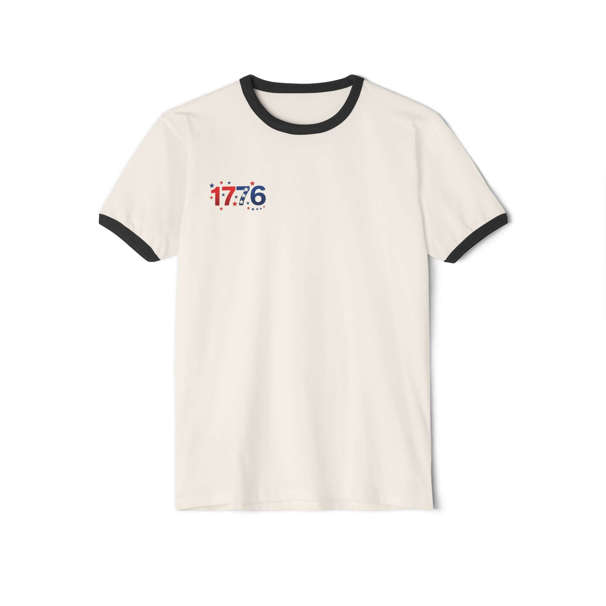 America 250th Anniversary T-Shirt featuring vintage design and contrasting collar.