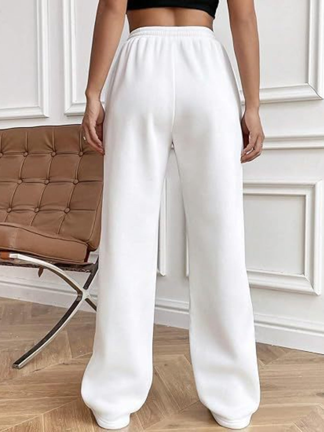 Drawstring Wide Leg Pants with Pockets – Casual Women’s Lounge & Travel Pants