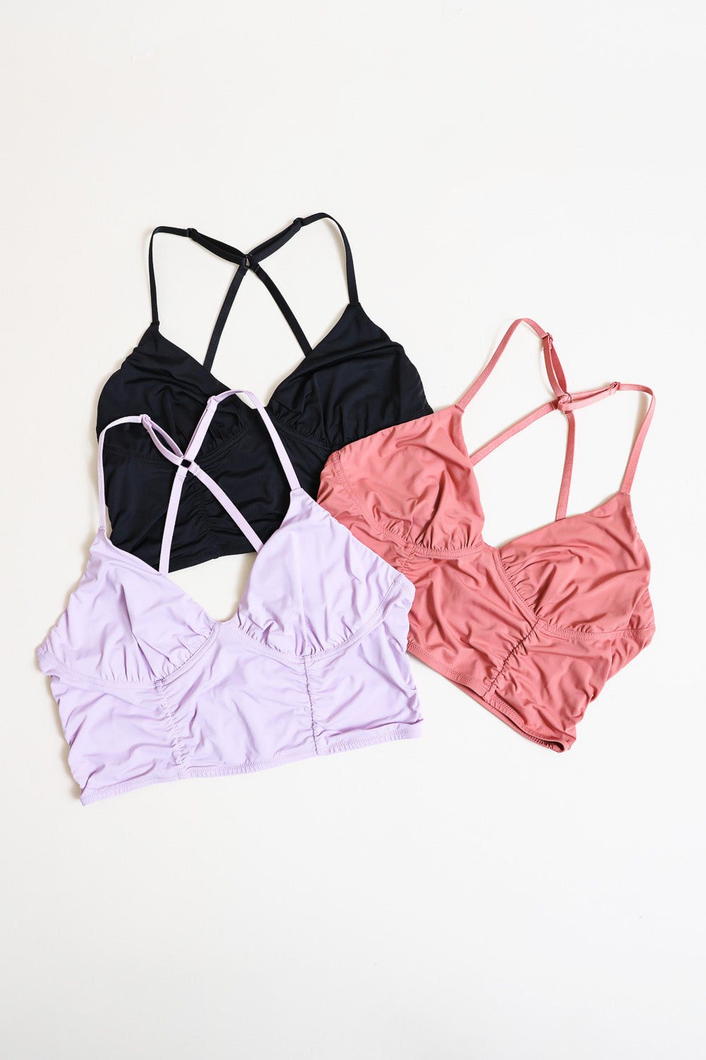 Plus Size Ruched Bralette – Comfortable Wireless Support for Curvy Women