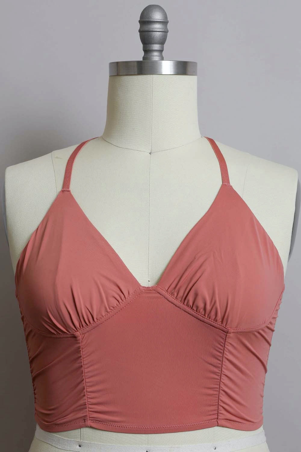 Plus Size Ruched Bralette – Comfortable Wireless Support for Curvy Women