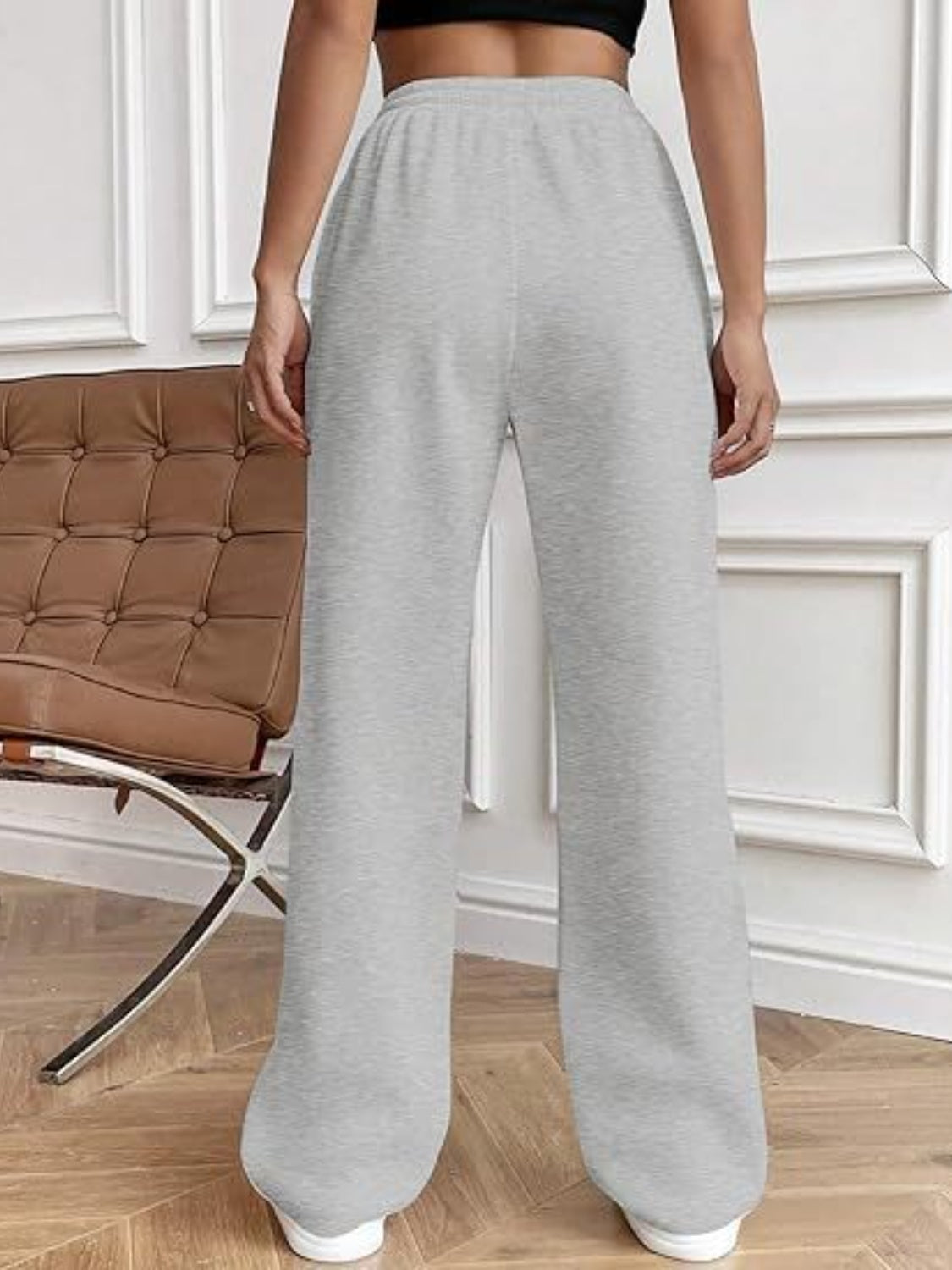 Drawstring Wide Leg Pants with Pockets – Casual Women’s Lounge & Travel Pants